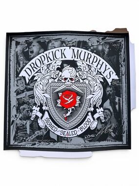 Dropkick Murphys AUTOGRAPHED “Signed and Sealed in Blood” Band Crest Lithograph